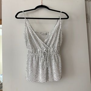 Abercrombie polka dot tank NWT